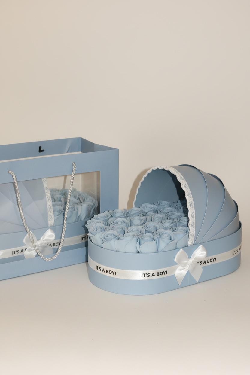 The Powder Blue Cradle Set
