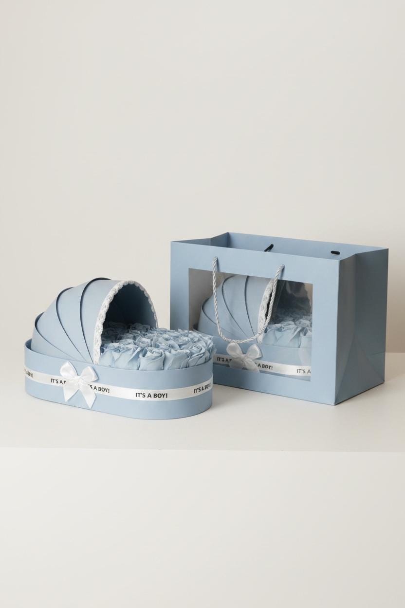 The Powder Blue Cradle Set