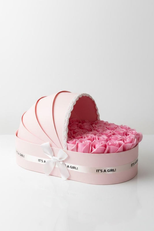 The Blush Cradle Set with Powder Pink Floral