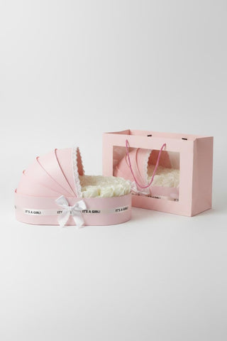The Blush Cradle Set with Ivory Floral