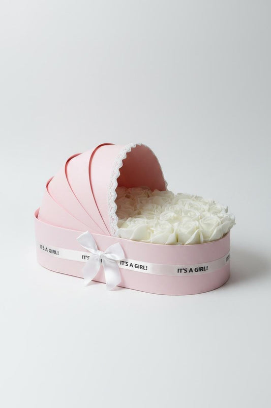 The Blush Cradle Set with Ivory Floral