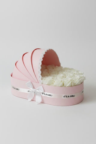 The Blush Cradle Set with Ivory Floral