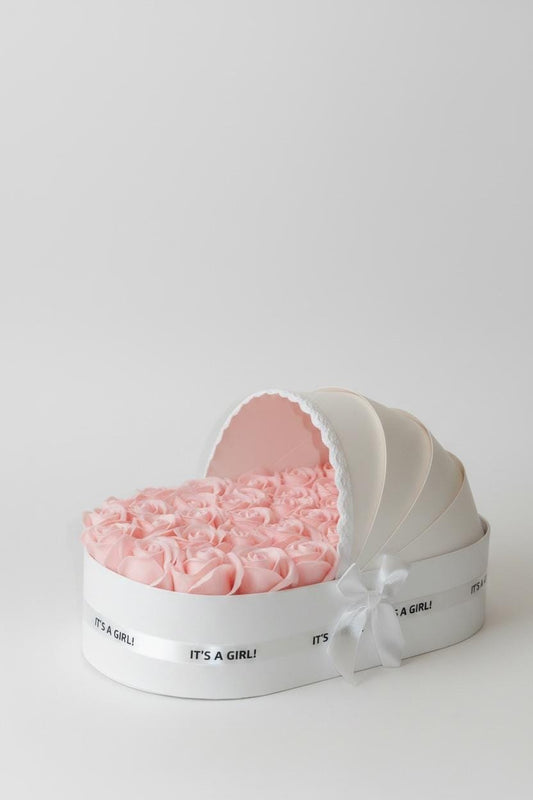 The Ivory Cradle Set with Blush Floral