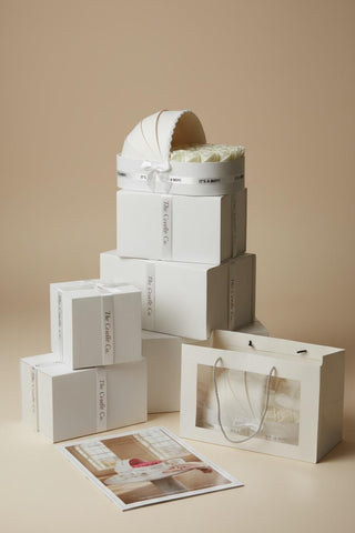 Ivory Cradle Set with Ivory Floral