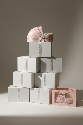 The Blush Cradle Set with Ivory Floral