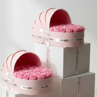 The Blush Cradle Set with Powder Pink Floral
