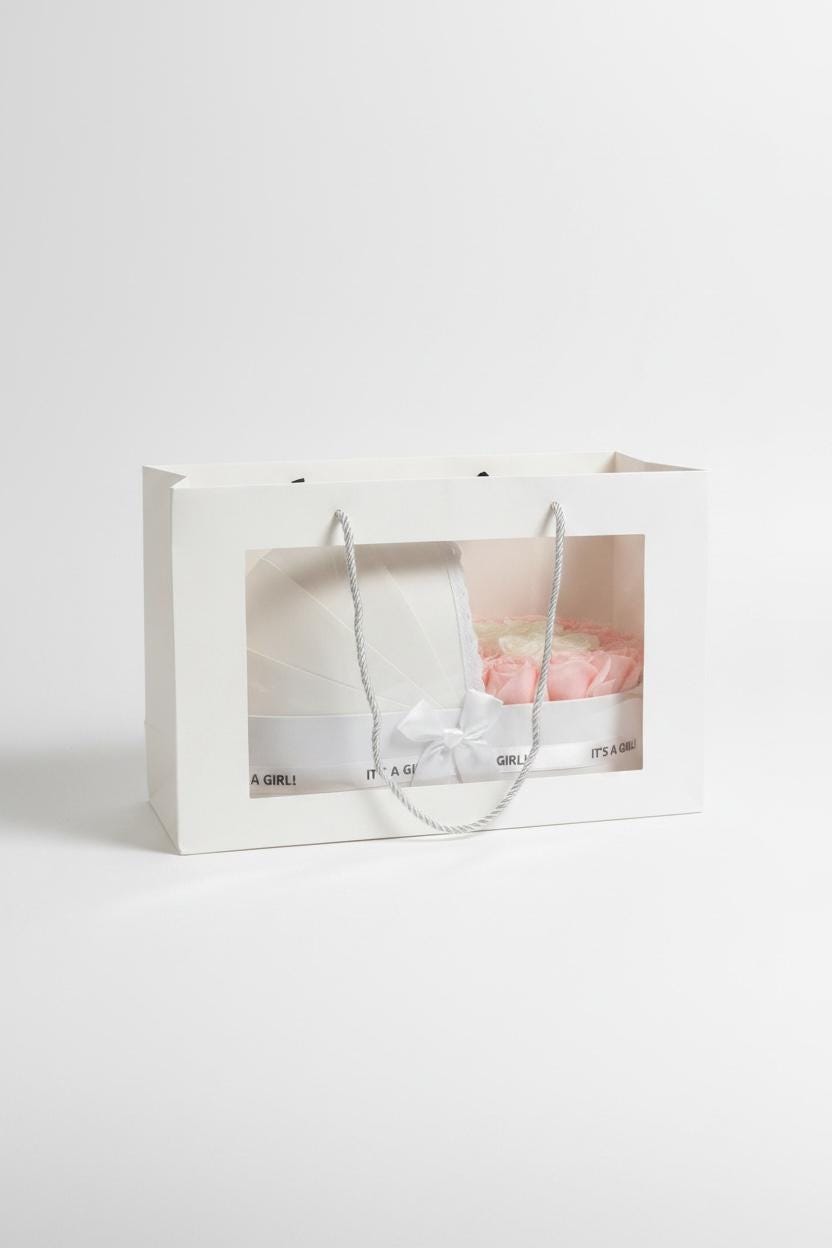 The Ivory Cradle Set with Blush & Ivory Floral