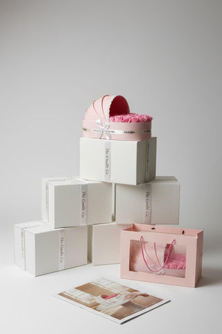 The Blush Cradle Set with Powder Pink Floral